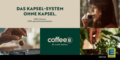 CoffeeB – der neue nachhaltige Kaffeegenuss